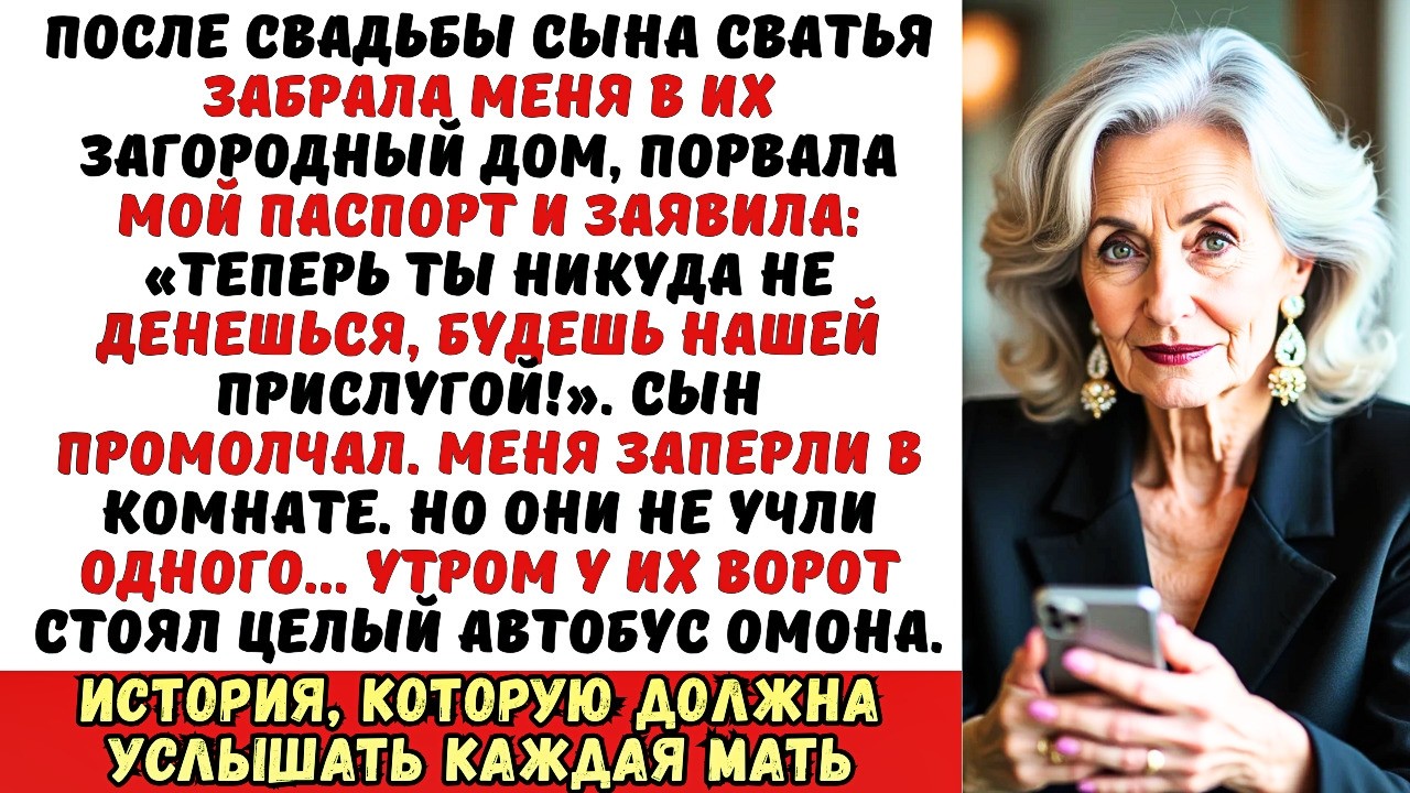 «Ты будешь нашей рабыней!» — заявила сватья и порвала мой паспорт. Но она не знала, гд…