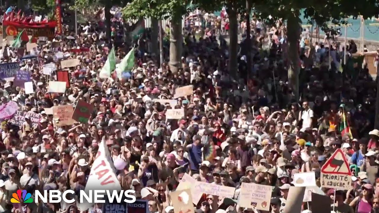 Protests in Geneva intensify ahead of Trump's arrival for the G7