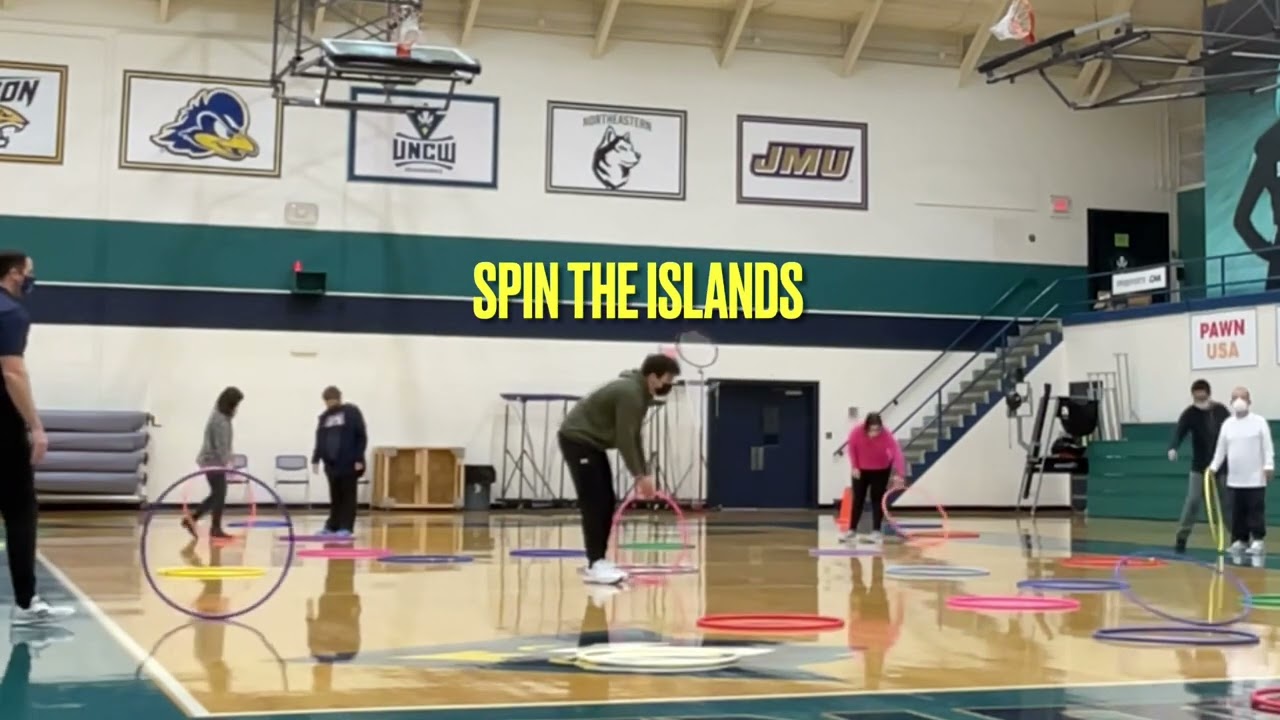 PE GAMES: Islands (space awareness, effort and relationships)