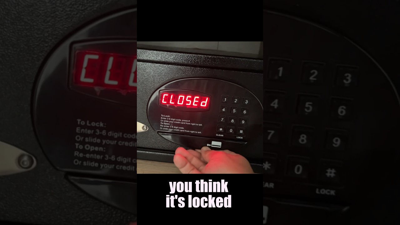 Cruise ship and hotel safe hack!!!