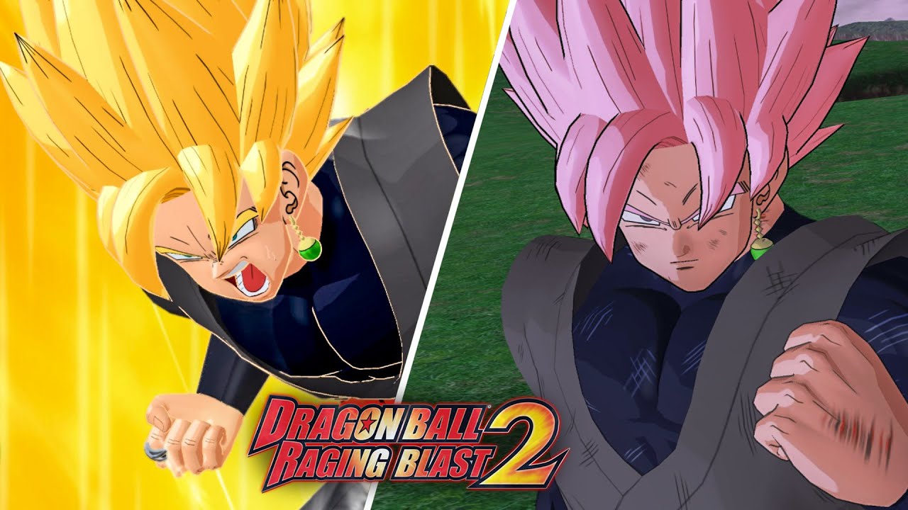 GOKU BLACK ANIME STYLE IN RAGING BLAST 2 MODS (CEL SHADING)