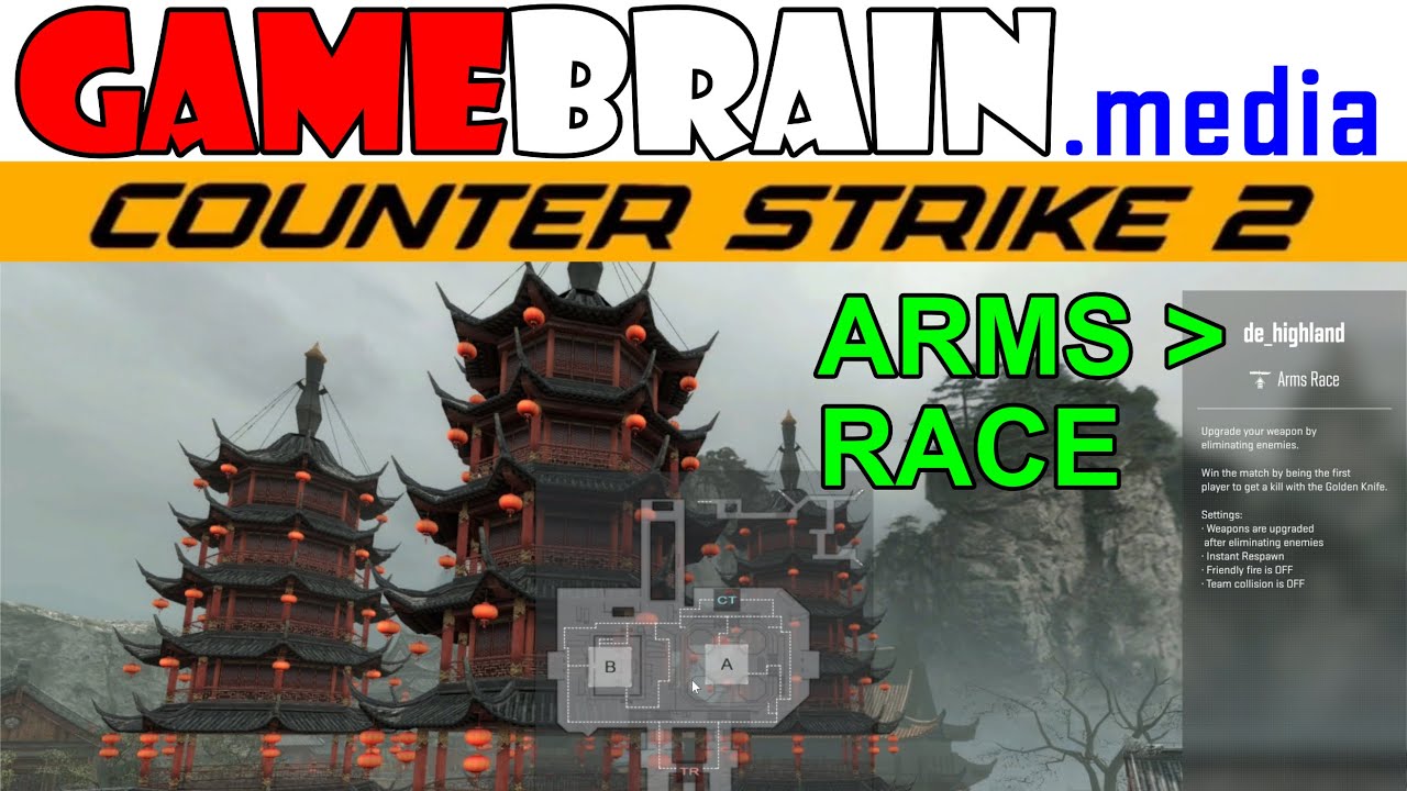 CS2 = 10 vs 10 + Level 5 Expert BOTS + WORKSHOP MAP = de_highland #counterstrike #CS2