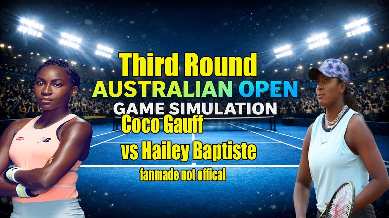 Australian Open | Coco Gauff   vs Hailey Baptiste  | [23 Jan 2026] | Gameplay Simulation