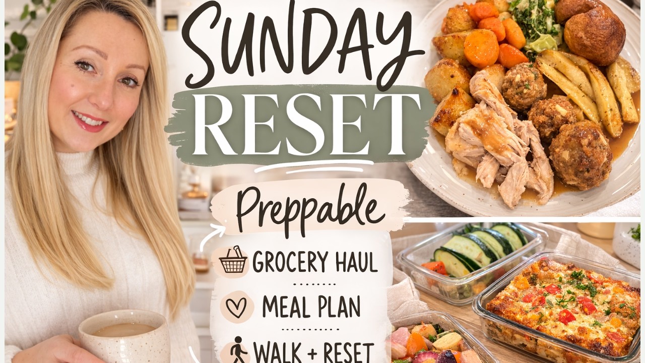 Воскресный ритуал перезагрузки | Приготовление еды и запекание