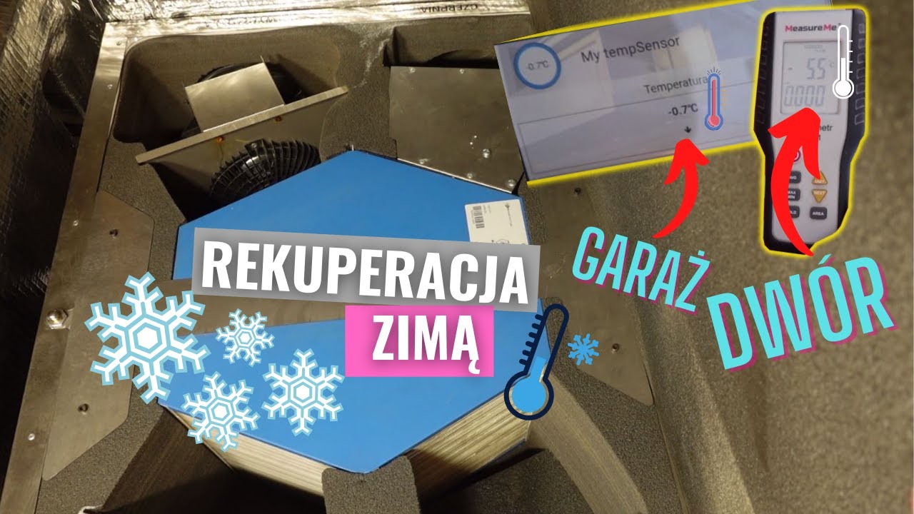 Czy rekuperator nam zamarzł? Ile jest stopni w garażu?