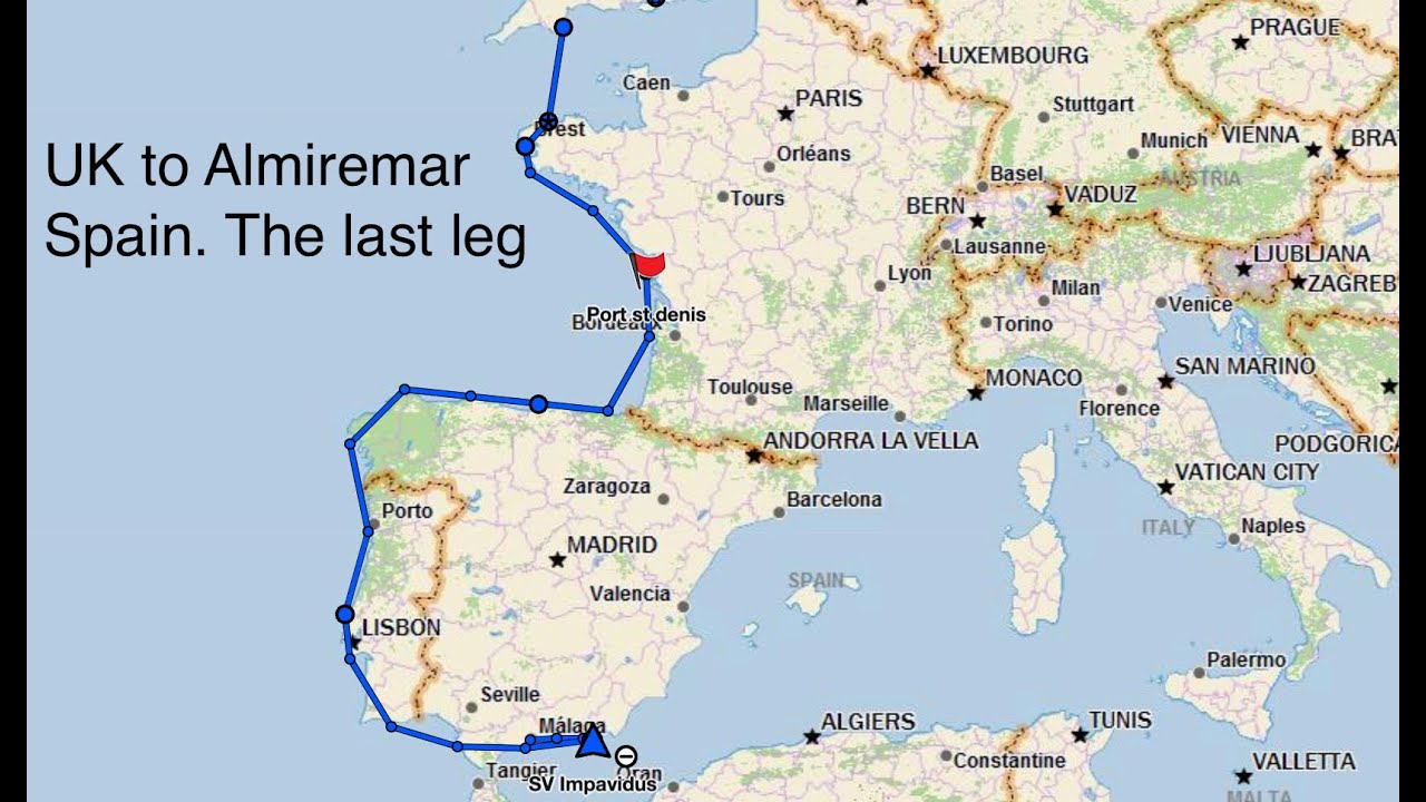 Sailing from UK to Almerimar Spain. How much did it cost?  The last leg.