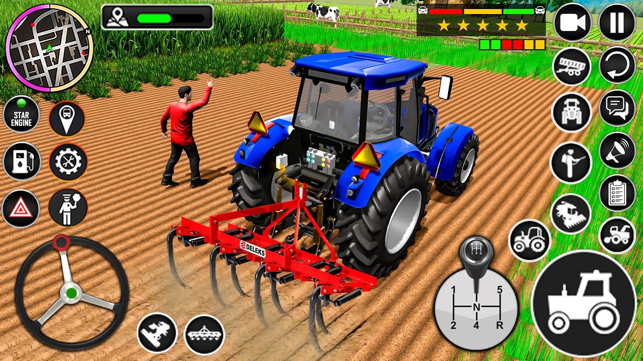 Modern Tractor Farming Driving Simulator 3D - New Tractor Games - Android Gameplay