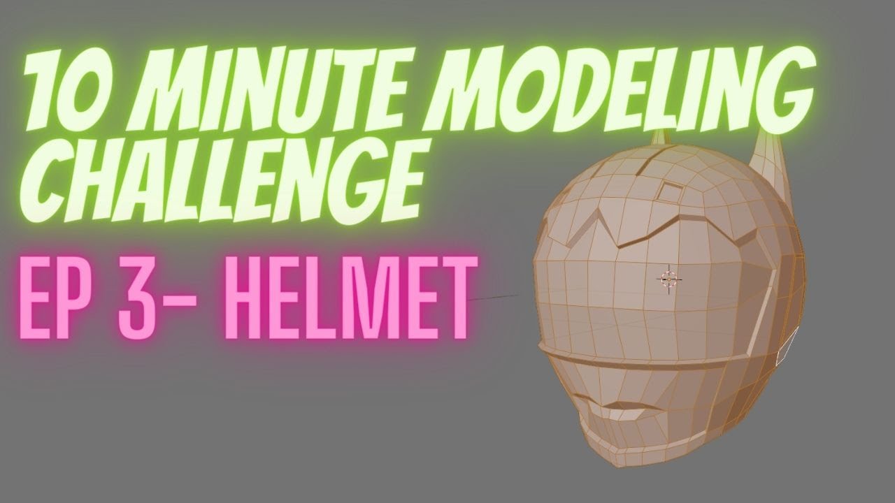 10 Minute Modeling Challenge Ep 3- Bat Ranger Helmet