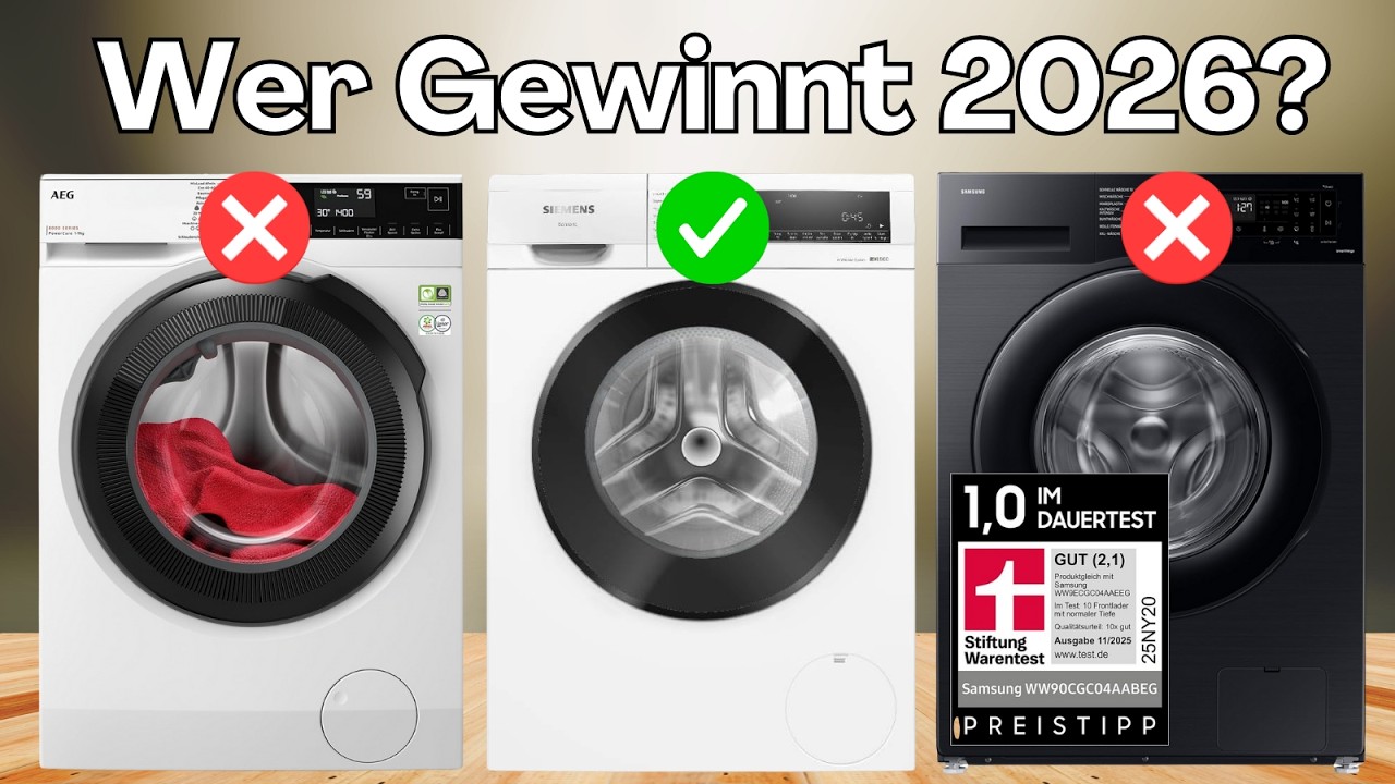 DIE 6 BESTEN WASCHMASCHINEN 2026!