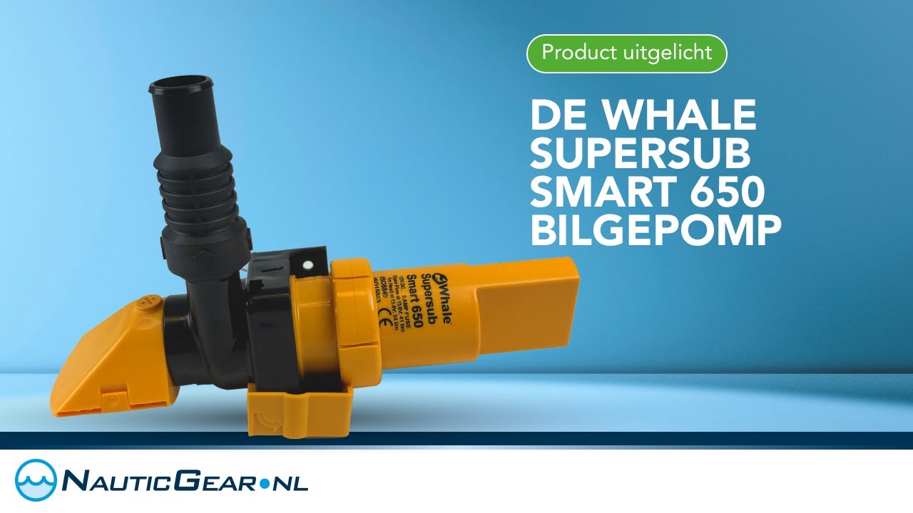 Bilgepomp. De Whale Supersub smart 650, dé oplossing voor een smalle bilge!