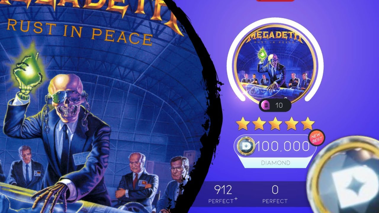 CRAZY SPAM!!! Tornado of Souls By Megadeth | Diamond Perfect 100,000 (Audible Taps)