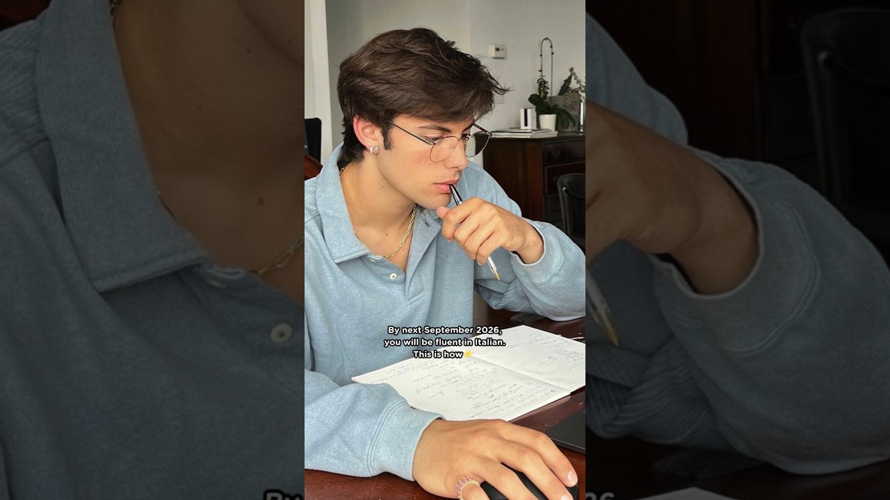By next September you will be fluent in Italian. This is how 