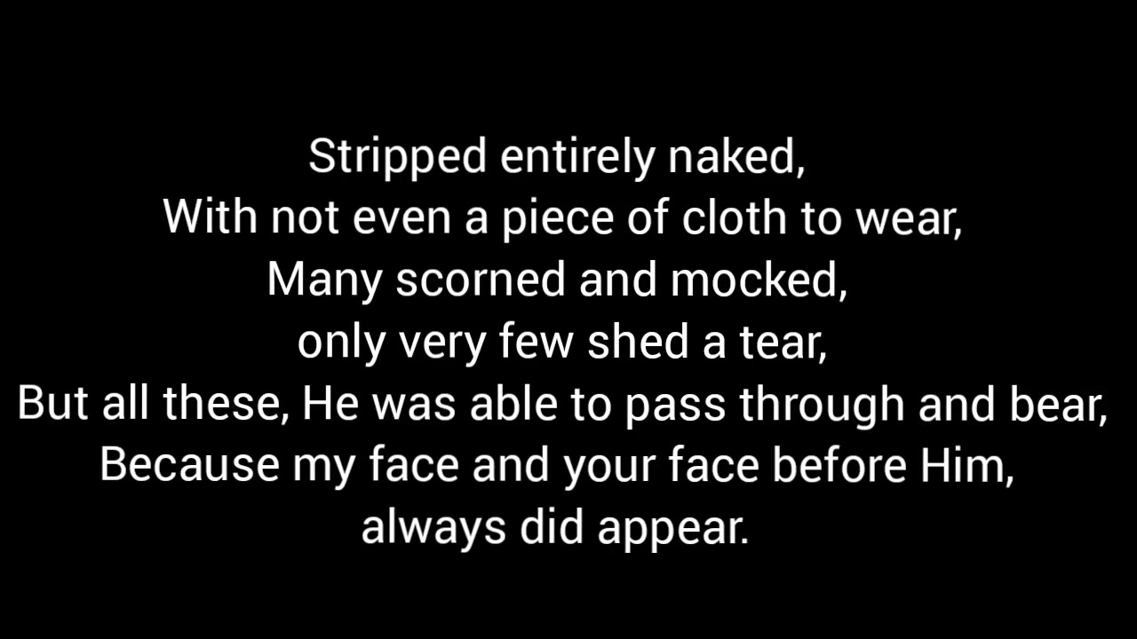 A poem about the death and resurrection of Jesus Christ..