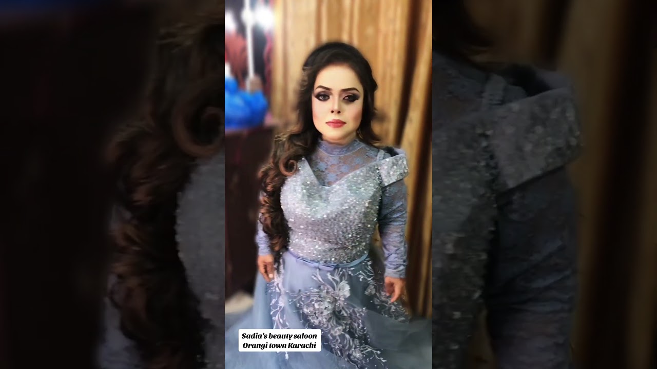 Sadia’s beauty saloon from Orangi town Karachi 
