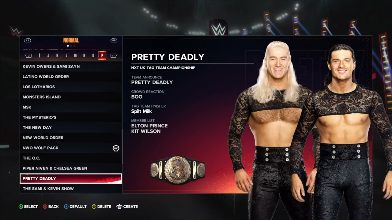 My WWE 2k24 Tag Team Roster