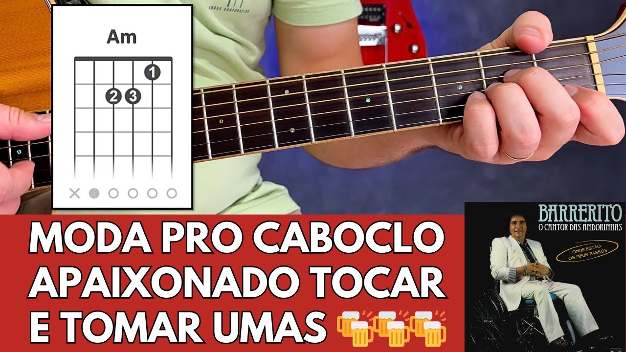 Como Tocar AMAREMOS (Barrerito) Aula de Violão Fácil! Moda Linda Demais!