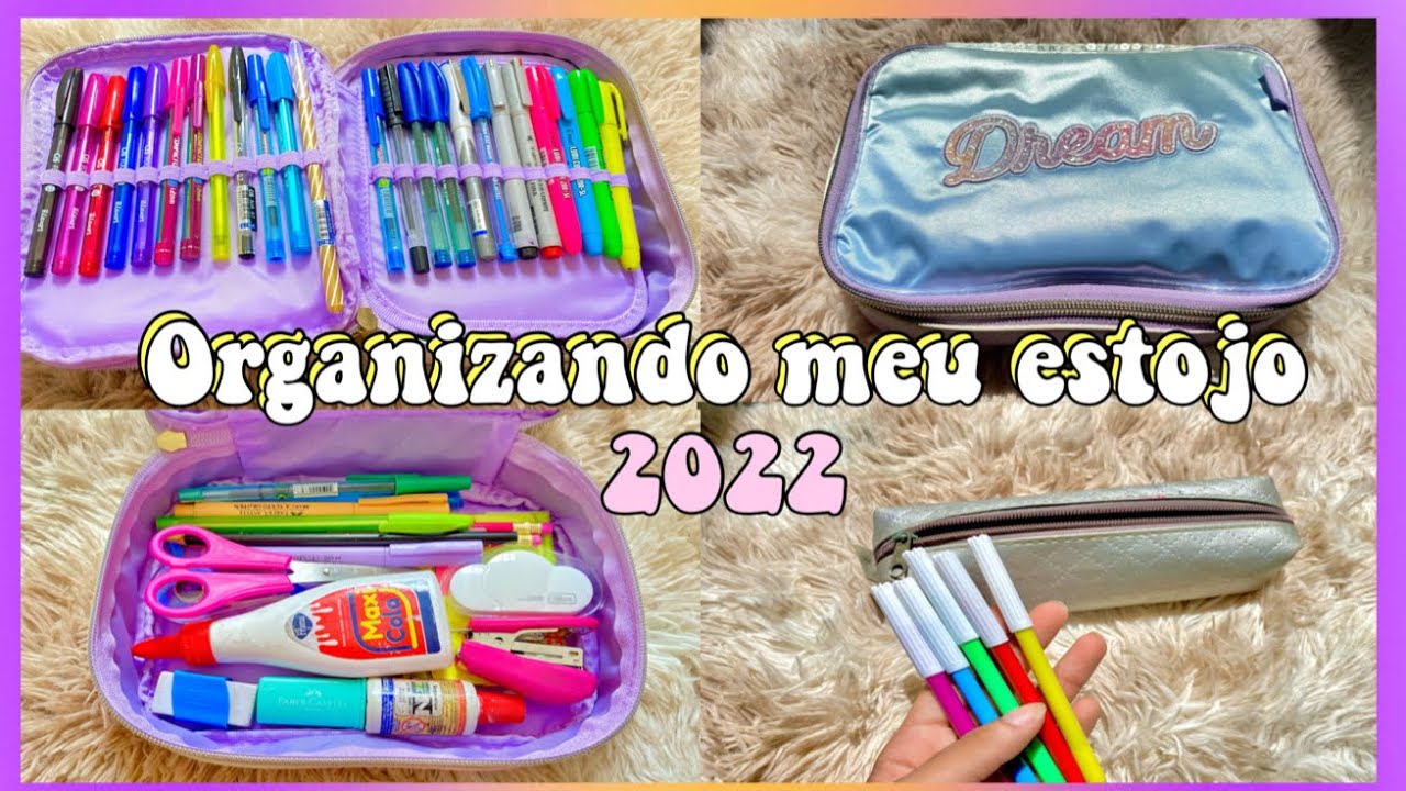 - ORGANIZANDO MEU ESTOJO 2022🤩💖#materialescolar #estojo #viral #voltaasaulas