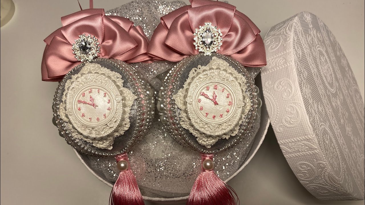 МК Бантик на игрушку 🎀🎀💝. DIY Bows 🎀🎀 Handmade Christmas decorations 🎄🎄🎄