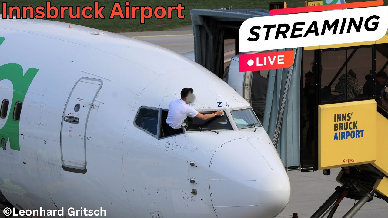 ✈️Innsbruck Airport Live | 🧚‍♀️ Peter Pan Transavia| #d98flyer #innsbruck #planespotting  #nordkette