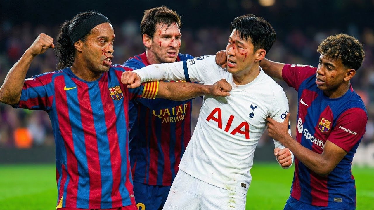 Messi Ronaldinho & Yamal vs Son | All Best Player Epic Fight