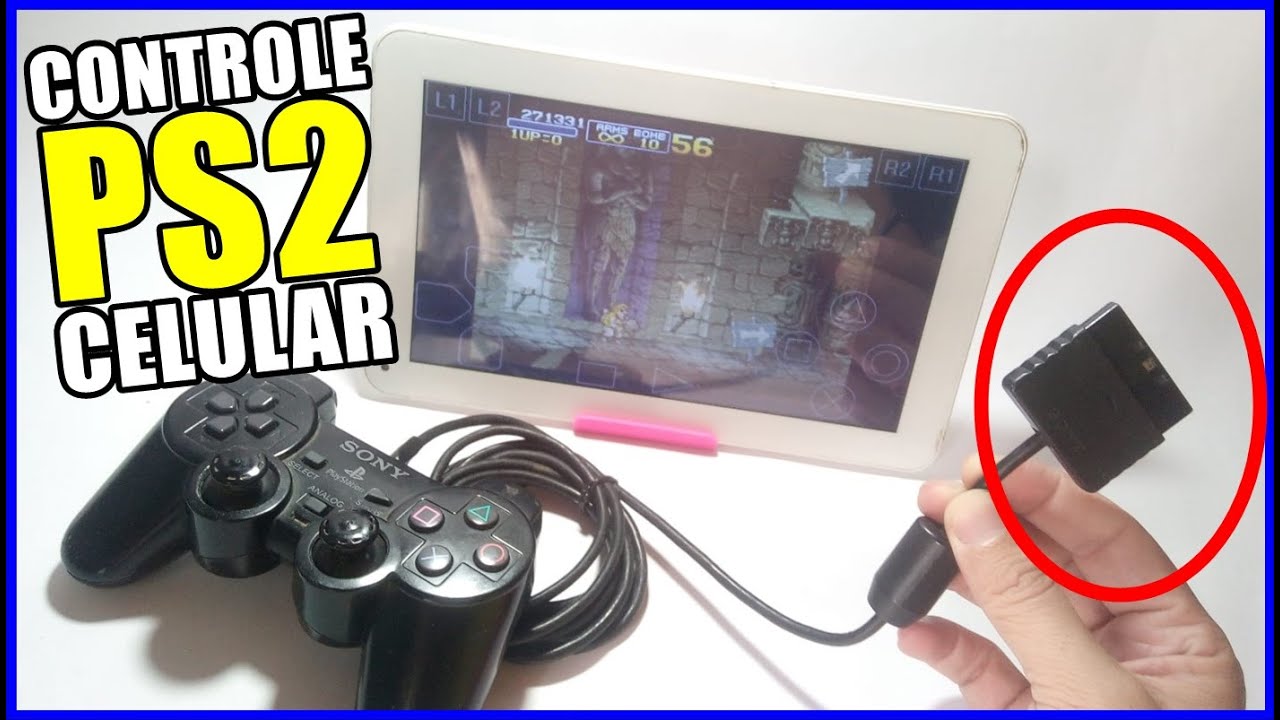 COMO CONFIGURAR E JOGAR COM CONTROLE PS2 (DUALSHOCK) NO CELULAR SEM ROOT | CANAL IODROID