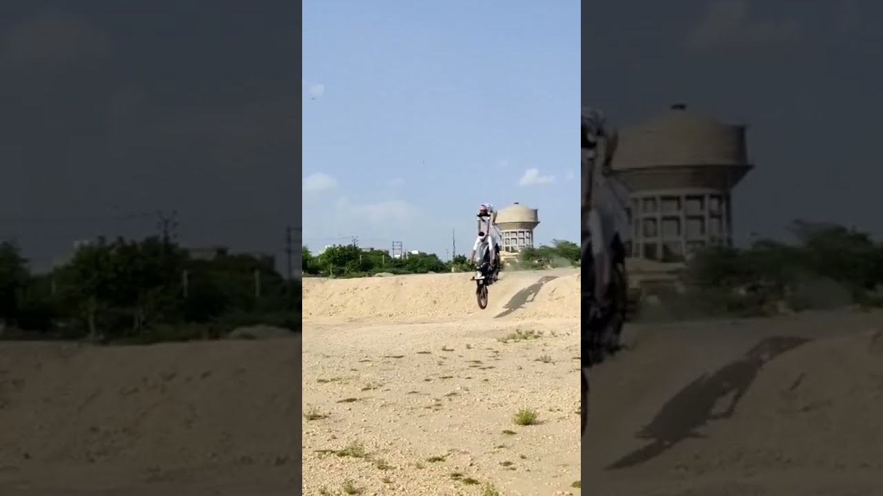 Bullet stunt Goes Wrong 🤣 #shorts #bullet #royalenfield #stunt