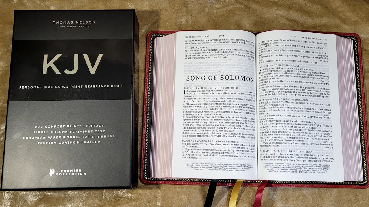 Premier Collection KJV Personal Size Large Print Reference Bible Review