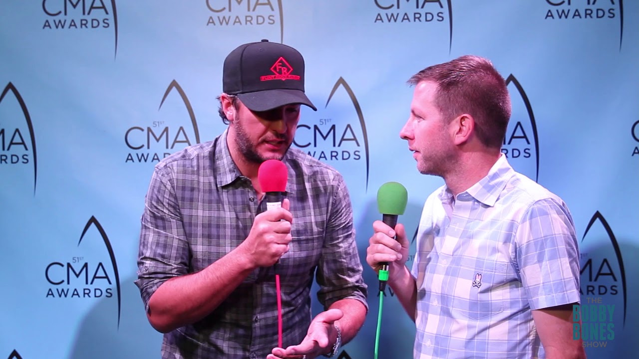 Luke Bryan at the 51st CMA Awards