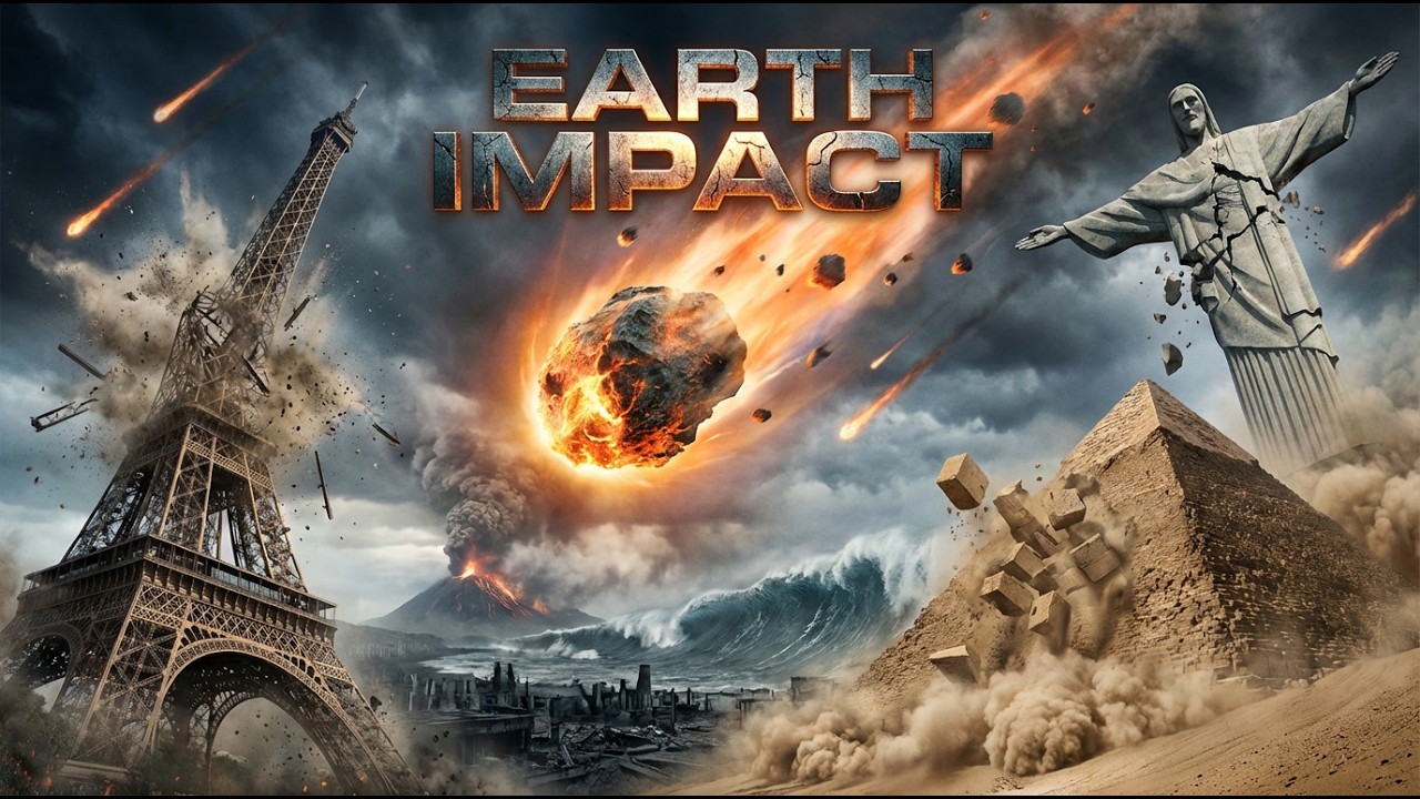 Cosmic Collision: Earth Under Celestial Objects Attack