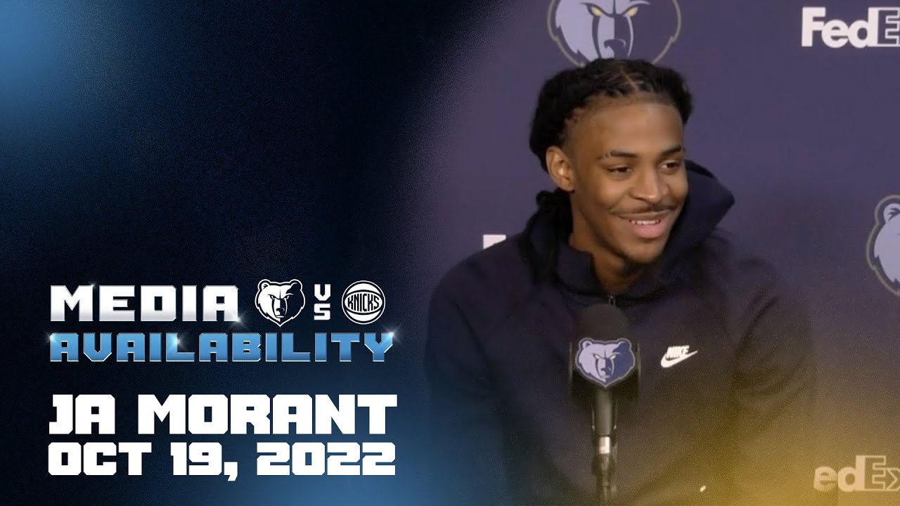 Grizzlies vs. Knicks: Ja Morant postgame 10.19.22