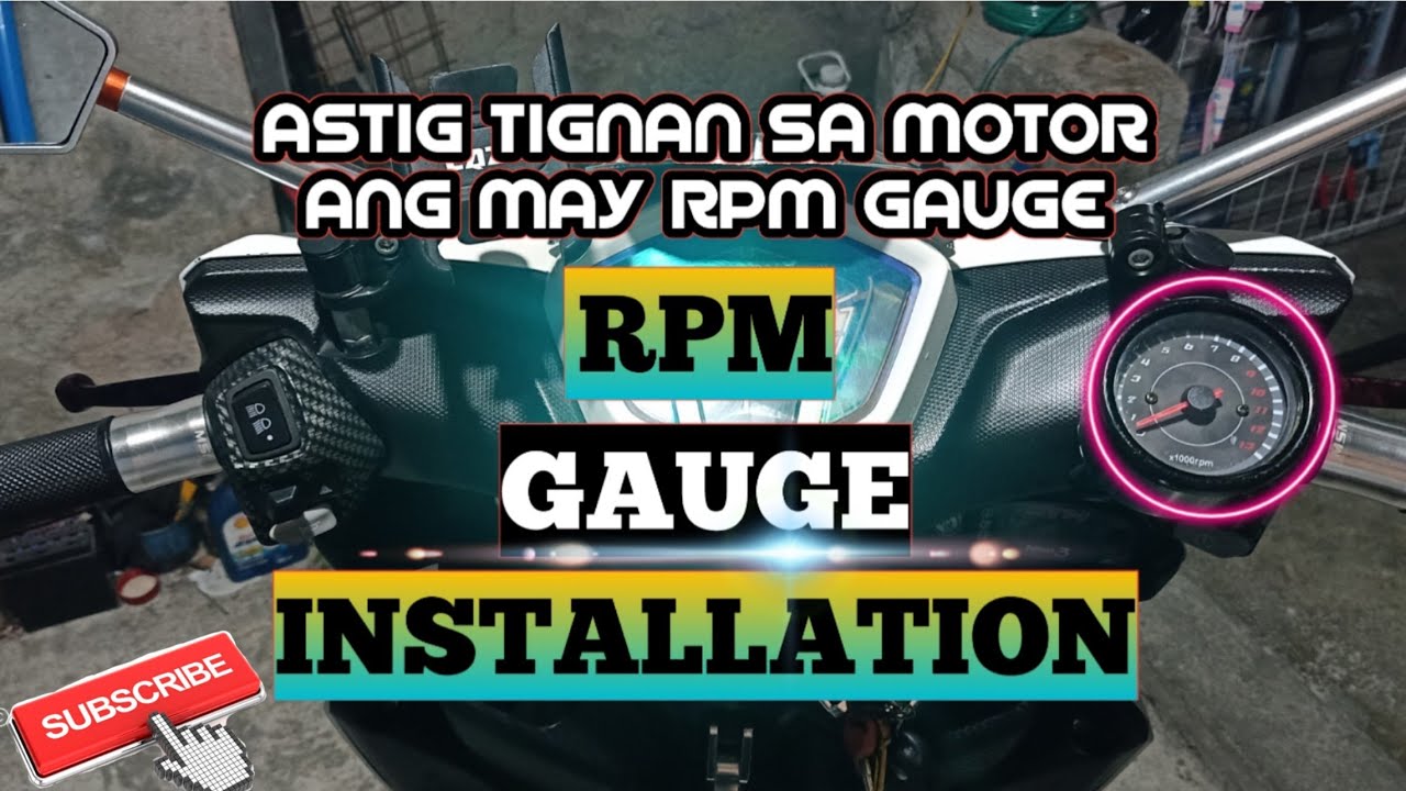 PAANO MALALAMAN RPM NG MOTOR RPM GAUGE INSTALLATION MSI 125