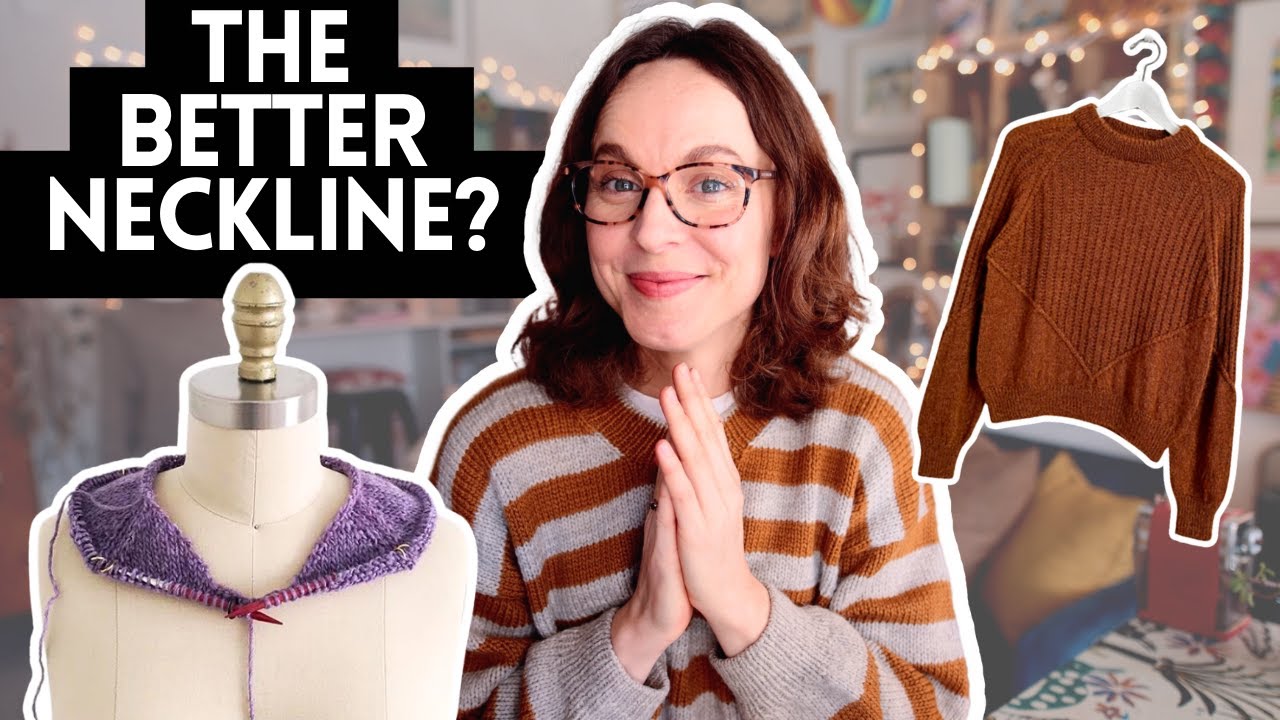 Is this the best neckline for your next sweater project? #knitting