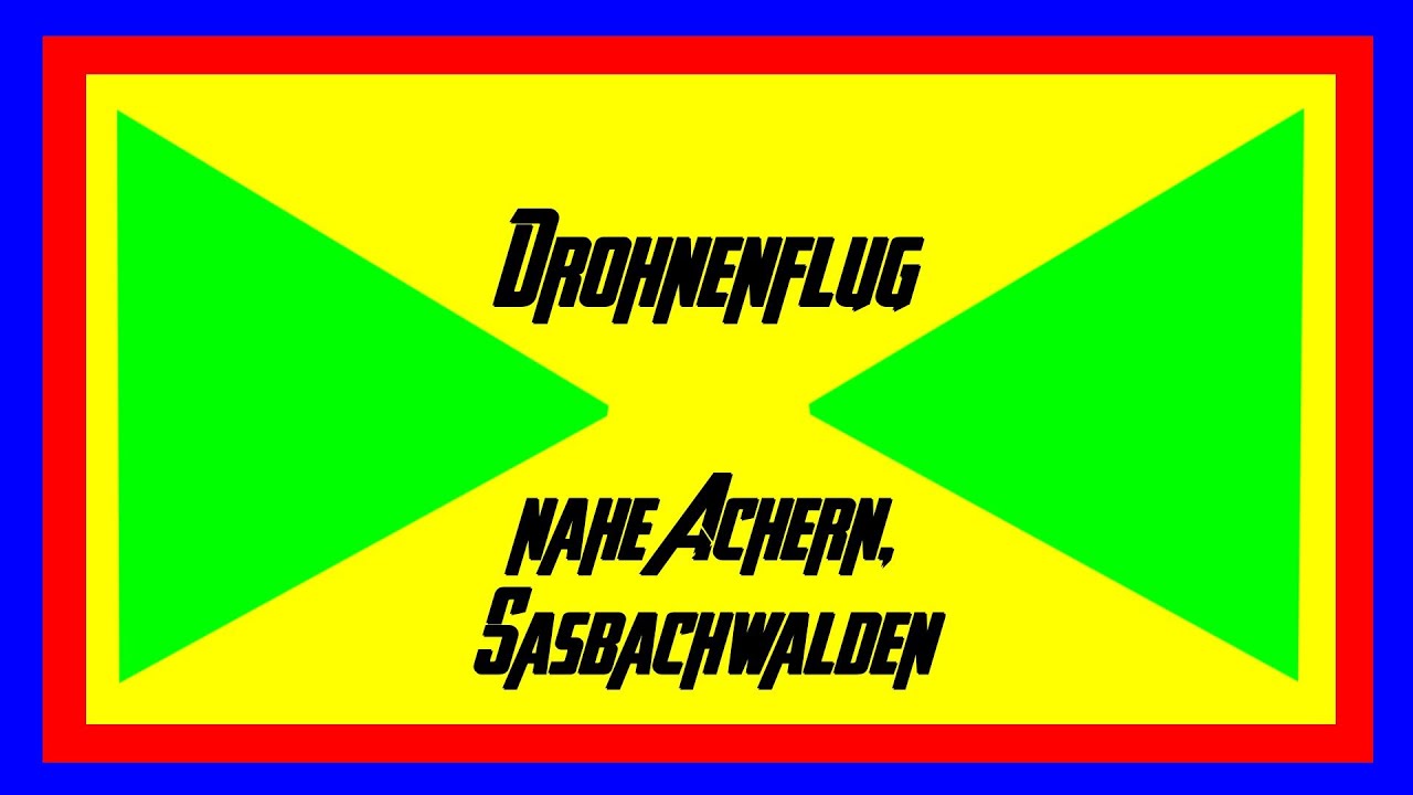 Kurzer Drohnenflug in der N&auml;he von Achern/Sasbachwalden bei tr&uuml;bem Wetter