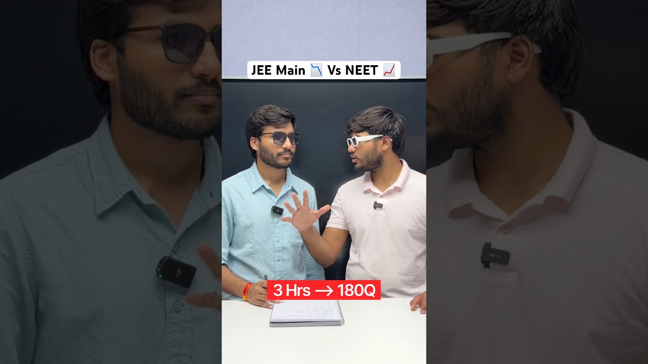 JEE Main Vs NEET &mdash; Competition?!📈 #jee #motivation