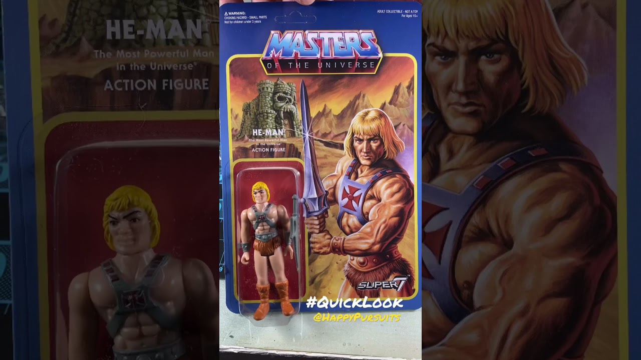 Super7 ReAction Figures He-Man Action Figure Review - QUICK LOOK