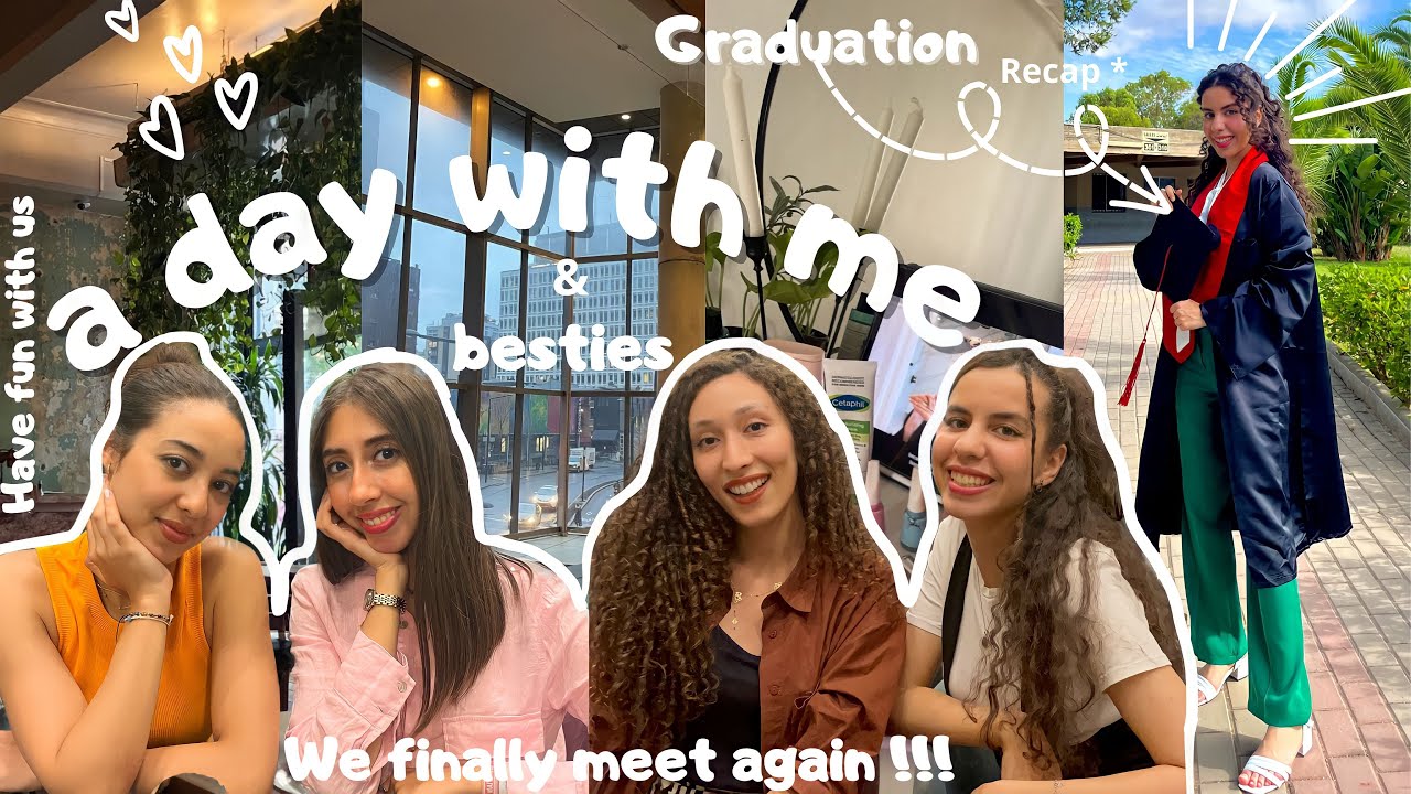 A DAY WITH ME 💐|| اجيو تشوفو كيفاش دوزت soutenance🎓 + ❤️خريجة مع صحاباتي ( life update, GRWM+fun...)