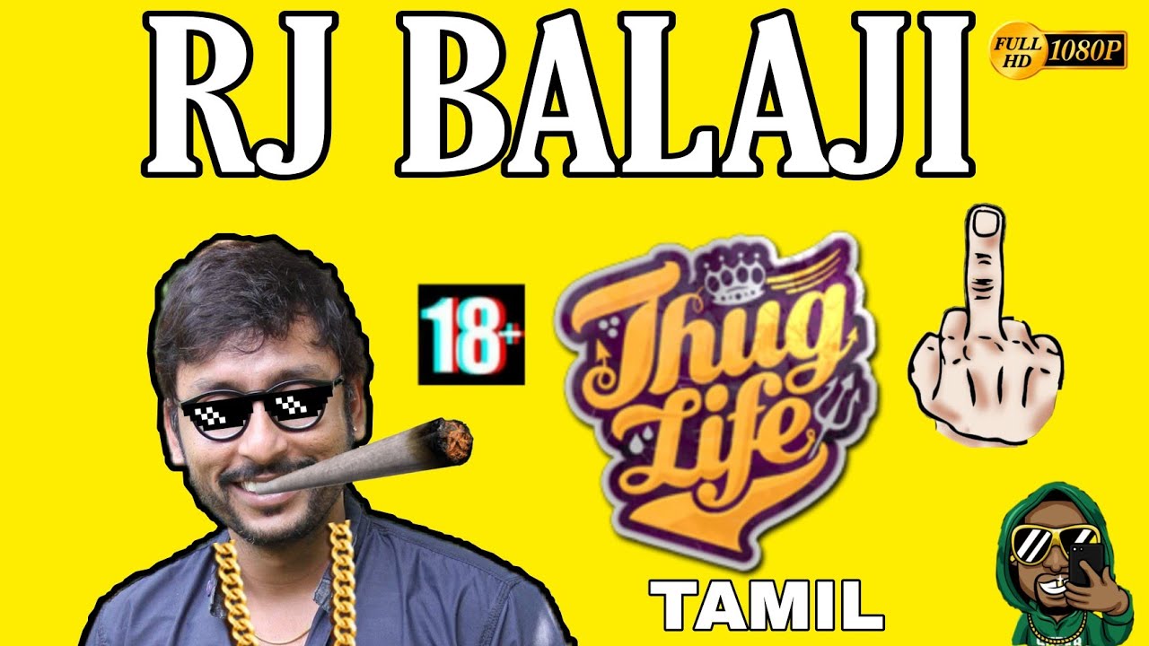 Rj balaji thug life || 🔞|| Thug King || Vijay tv thug life || tamil