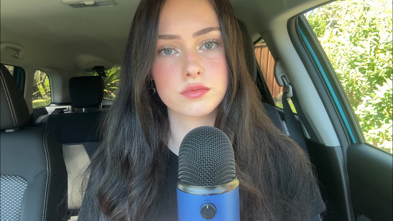 ASMR whisper ramble in my car (formula 1, anime) 🌿