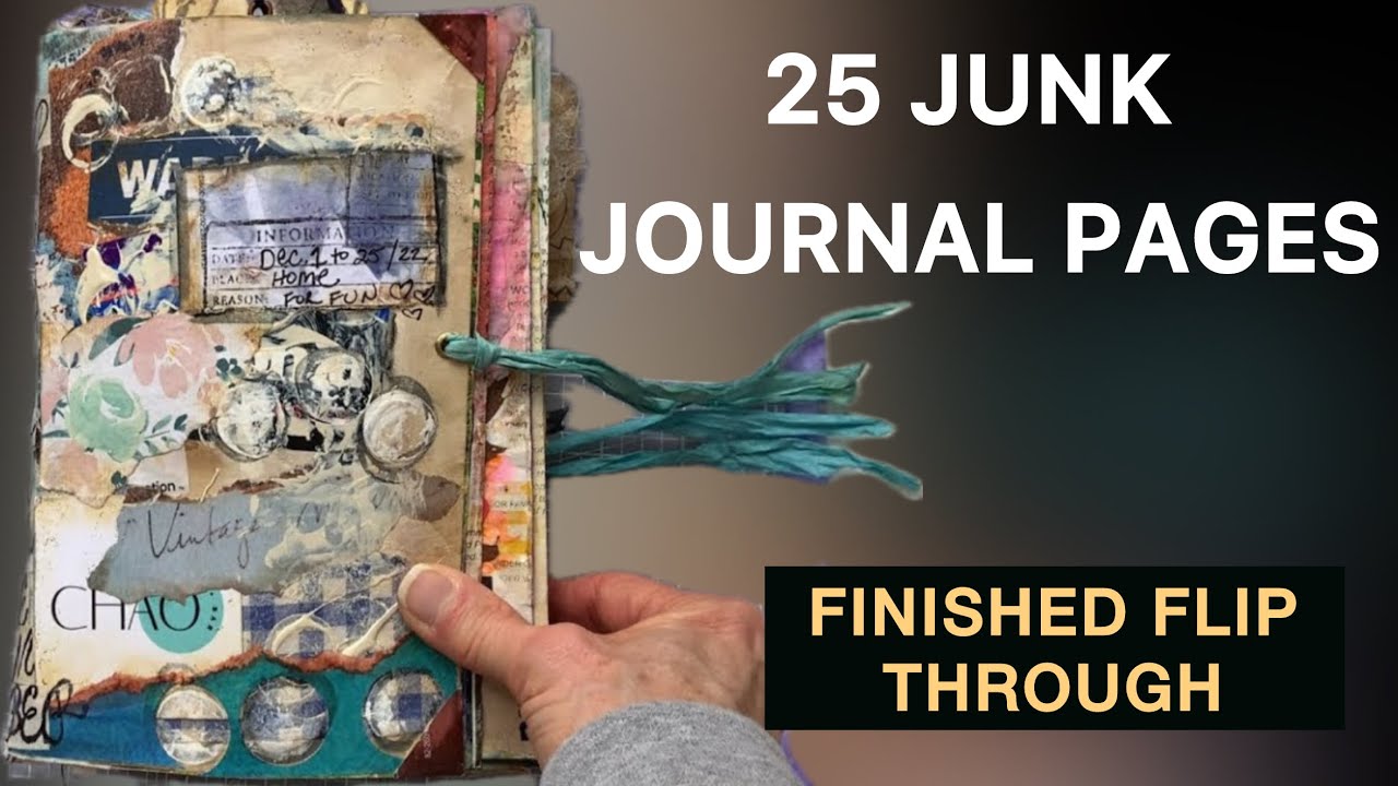 Completed Flip Through of Junk Journal Ideas #dephemerember 2022