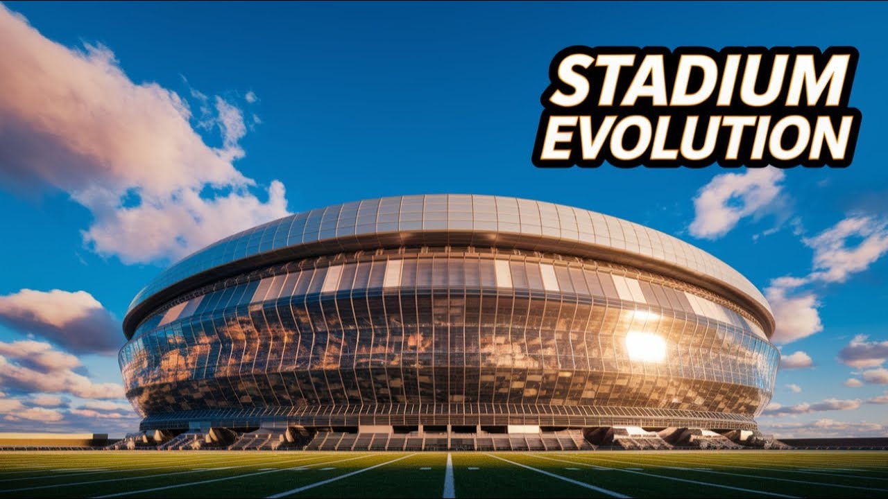 The Evolution of Football Stadium Architecture | High Quality Royalty Free Football Footage