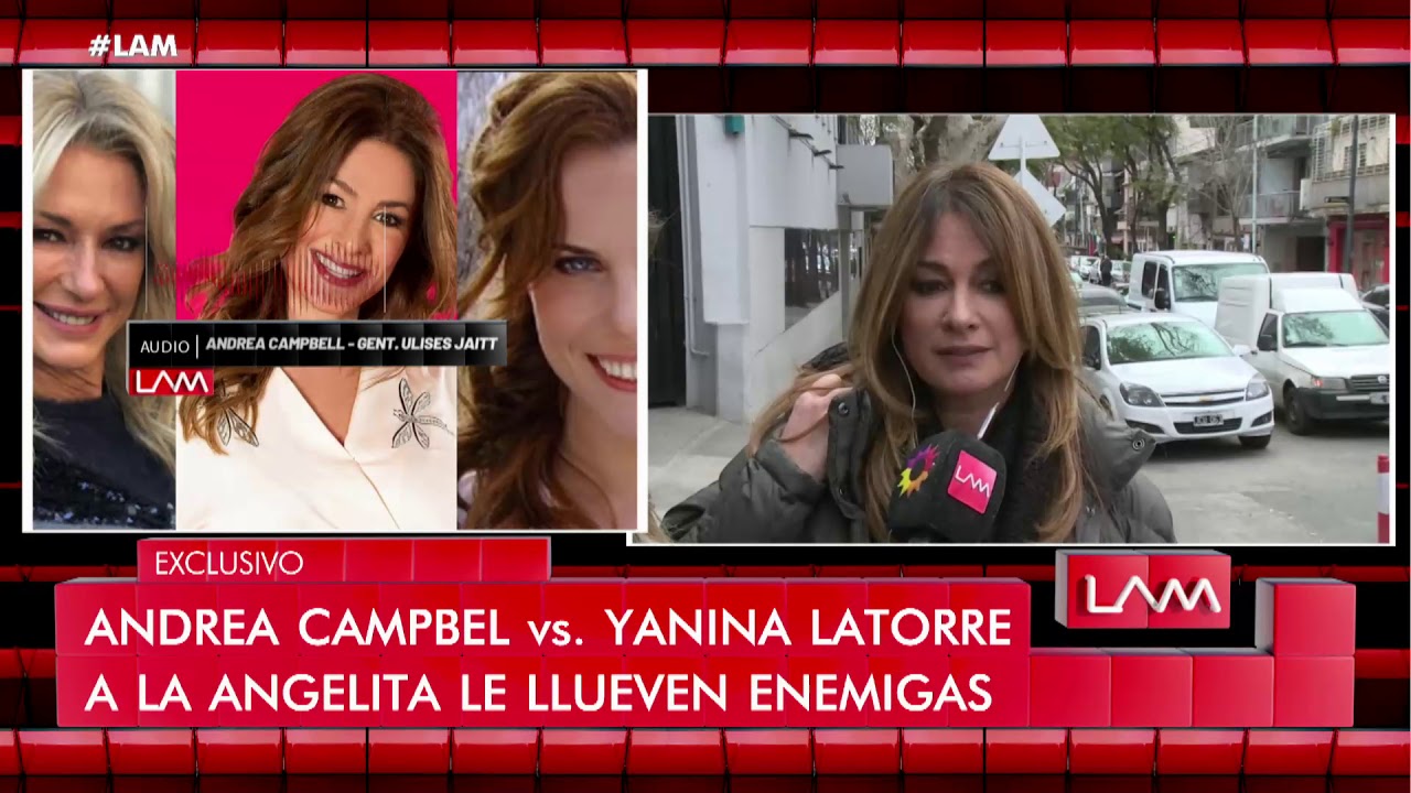 Andrea Campbell se cruzó con Yanina Latorre y abandonó el móvil