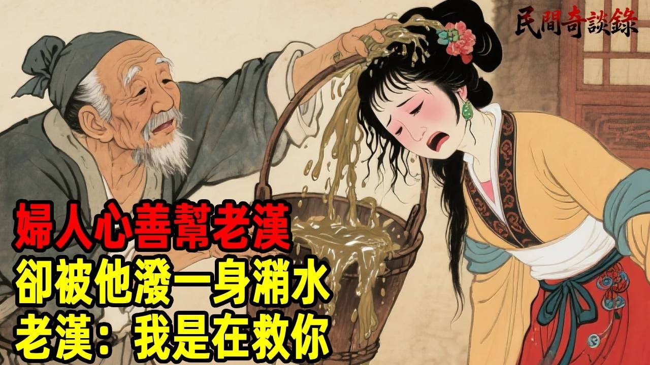 婦人心善幫老漢，卻被他潑一身潲水，老漢：我是在救你！【民間奇談錄】#民間故事 #台灣傳說 #懸疑故事 #銀髮頻道 #懷舊故事 #助眠故事