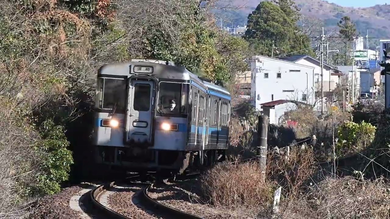 JR土讃線 朝倉→枝川 普通  2輌(1000系)