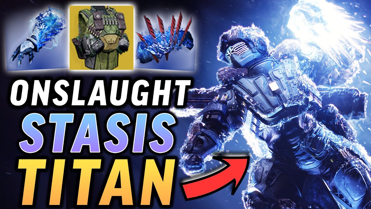 The INSANE Stasis Titan Onslaught Build! [Destiny 2 Into The Light]