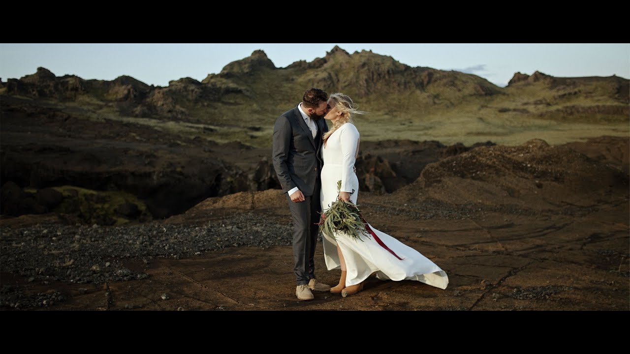 Elopement in Icelandic highlands, V&iacute;k // wedding video