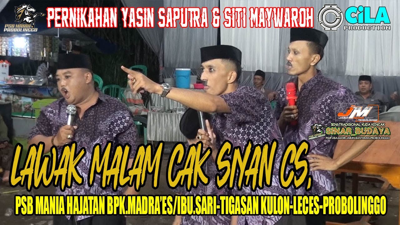 LAWAK MALAM PSB MANIA HAJATAN BPK.MADRA'ES/IBU.SARI TIGASAN KULON