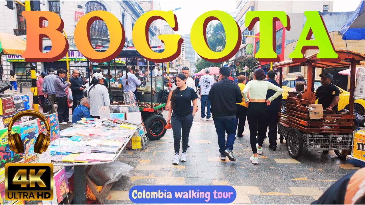 Bogot&aacute;, Colombia 🇨🇴 | 4K Walking Tour 2026 | Historic Streets, City Life & Urban Vibes
