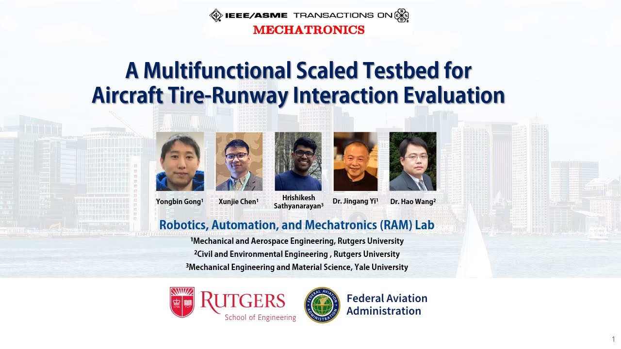 Mechatronic Design of a Scaled Testbed for Aircraft Tire-Runway Interaction Evaluation