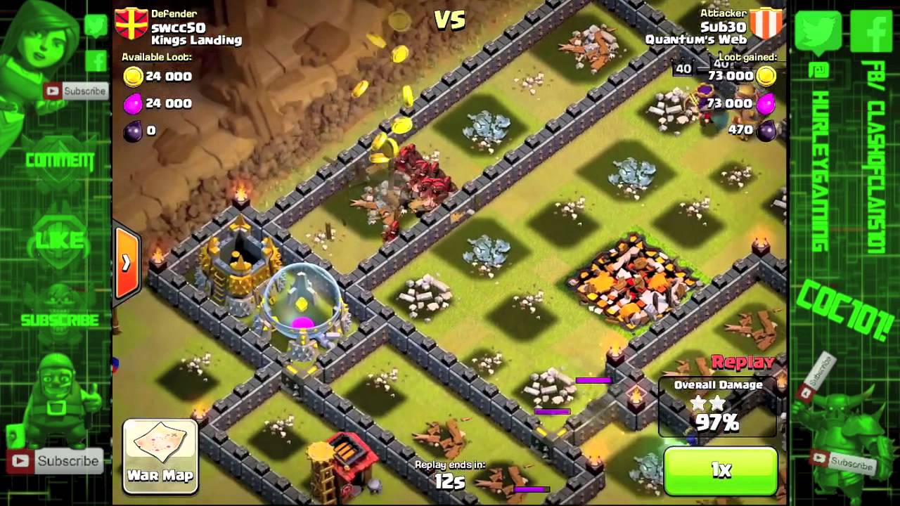 MAX CLAN WAR! - Quantum's Web vs Kings Landing!