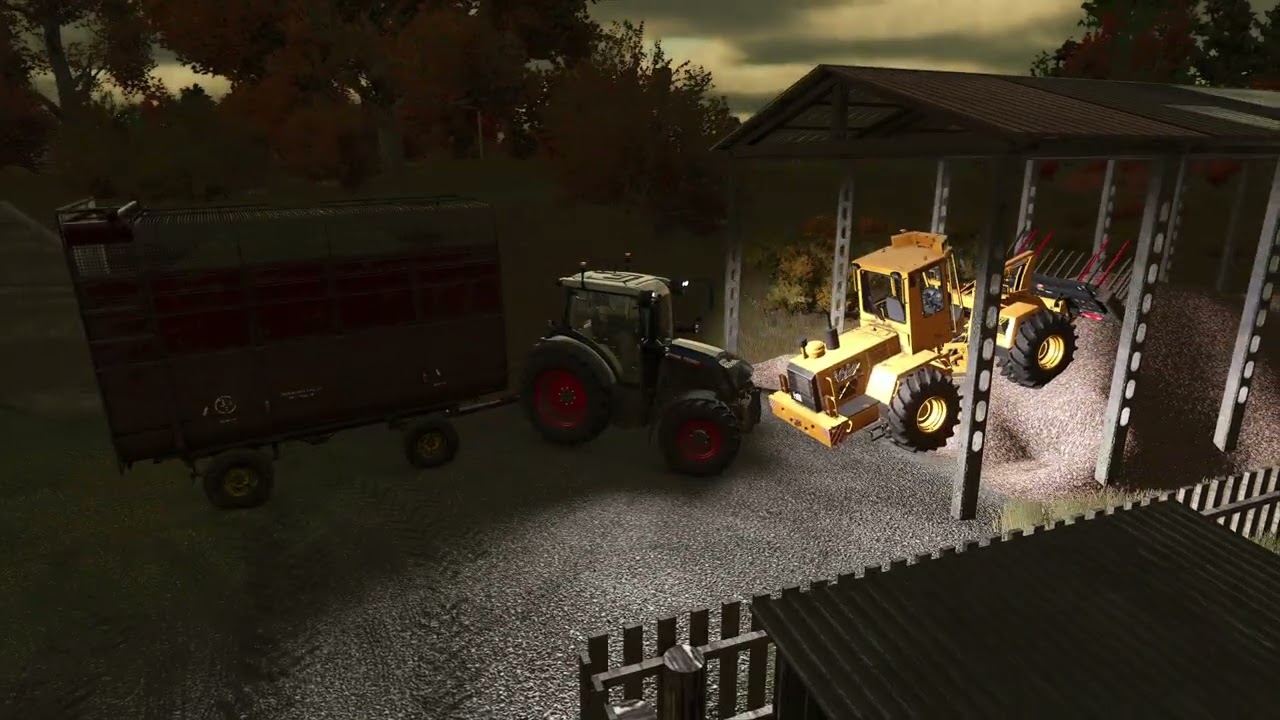 Четыре выгрузки Fendt Очень понравился